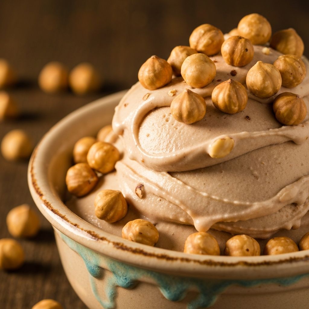 Hazelnut ice cream